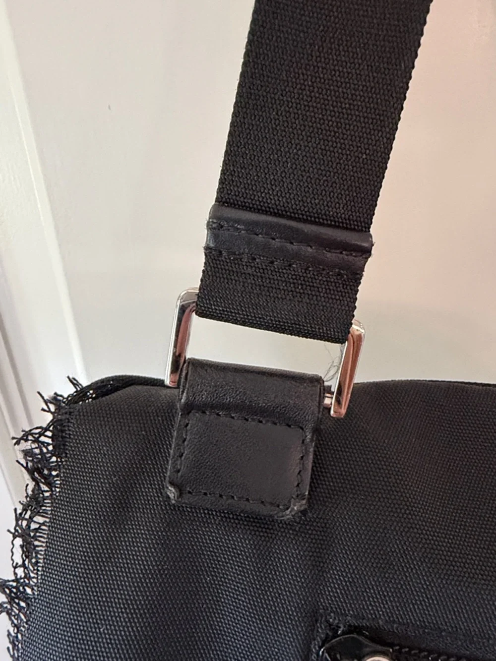 Gucci nylon leather