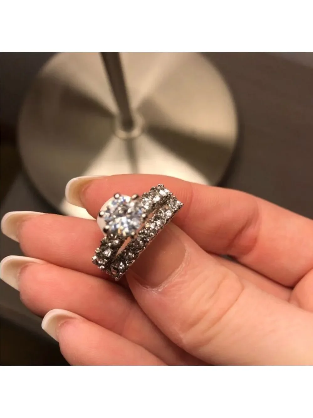 925 INFINTY WEDDING RING SIZE