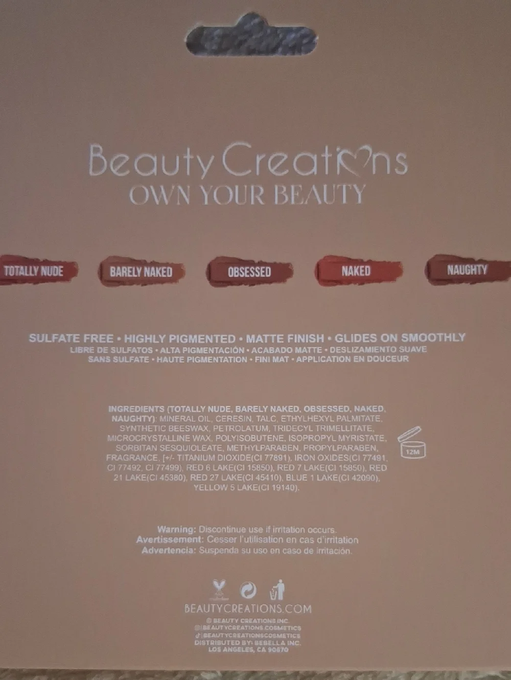Beauty Creations brand new