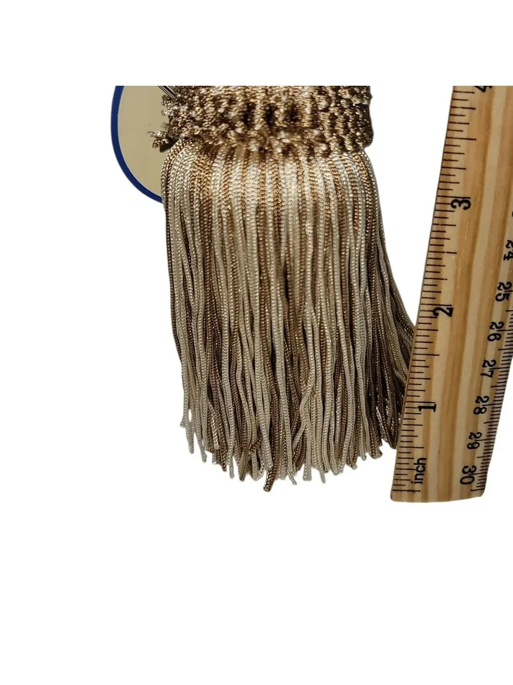 NEW Rope And Tassel Tie Backs For Window Curtains Drapes Set Of 2 Gold Ivory