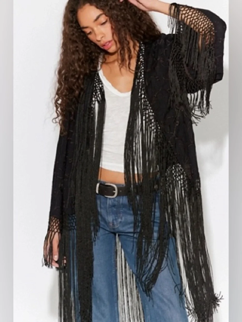 Free People London Nights Piano Duster