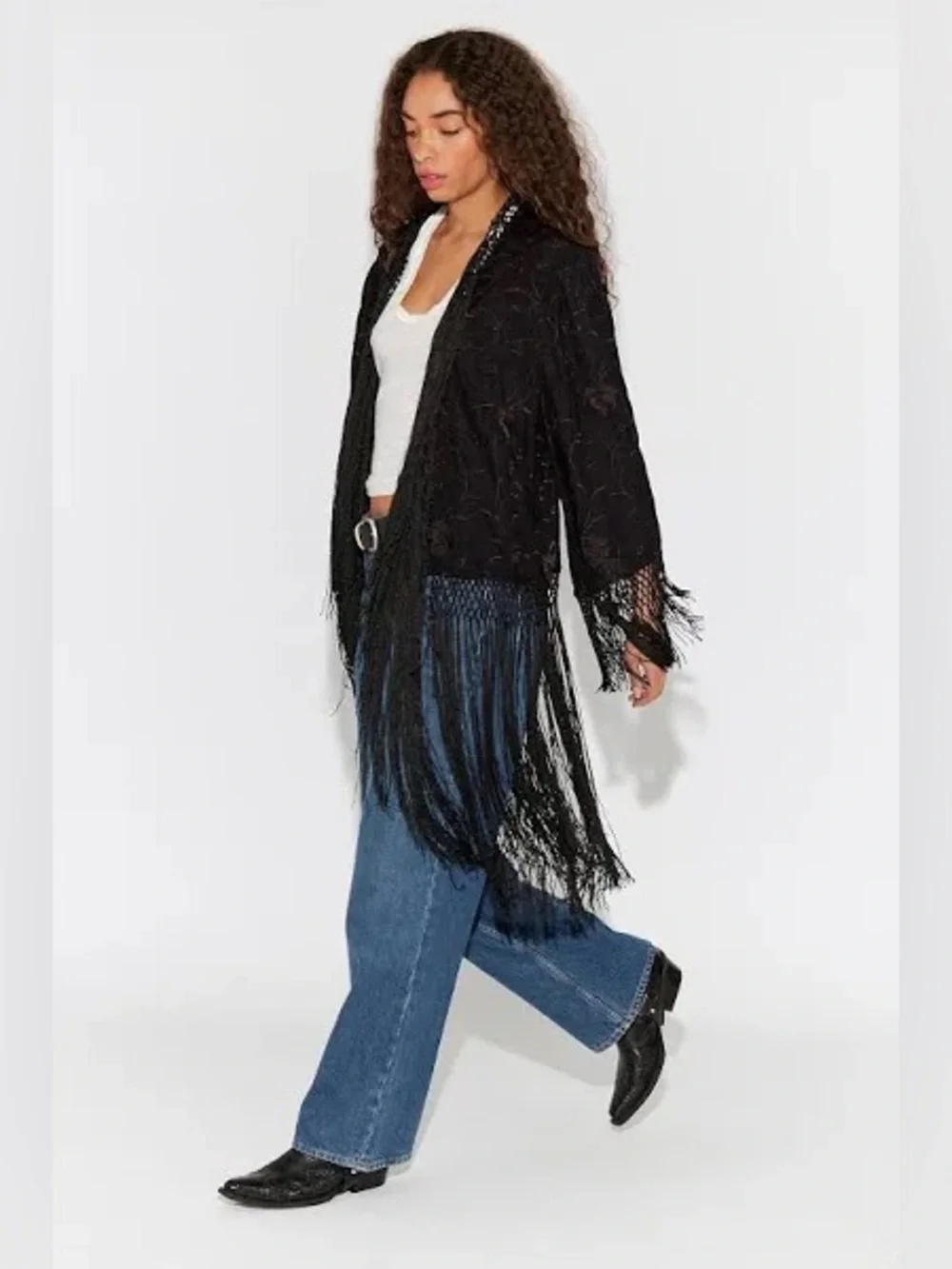 Free People London Nights Piano Duster
