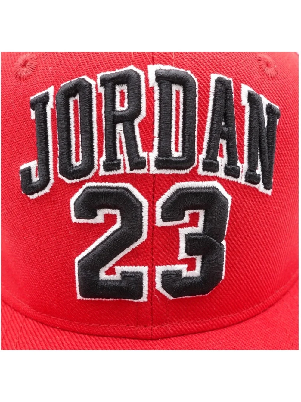 NEW Jordan Big Kid's Jersey Flat Brim Structured Cap Hat 9A0781-R78 Gym Red