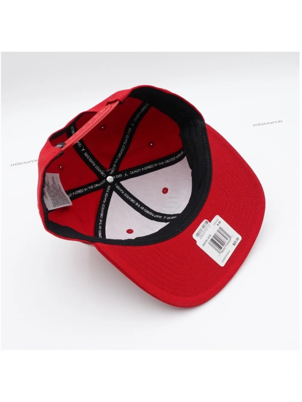NEW Jordan Big Kid's Jersey Flat Brim Structured Cap Hat 9A0781-R78 Gym Red
