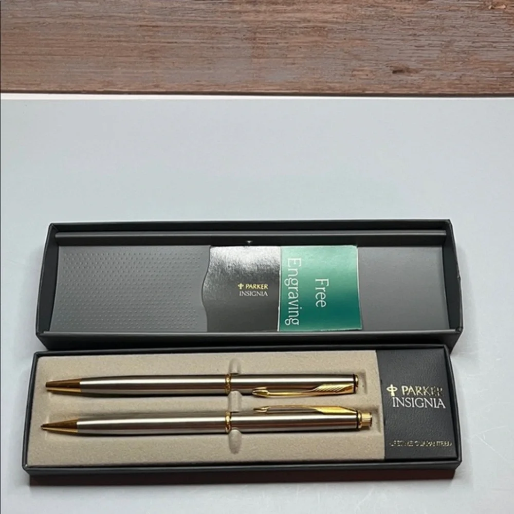 Vintage 90s Parker Insignia Pen/Pencil Set