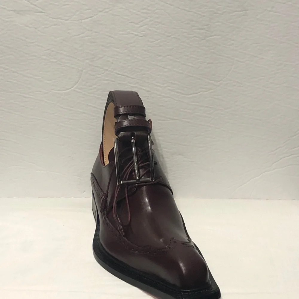 Emilio Franco shoes Italian leather burgundy