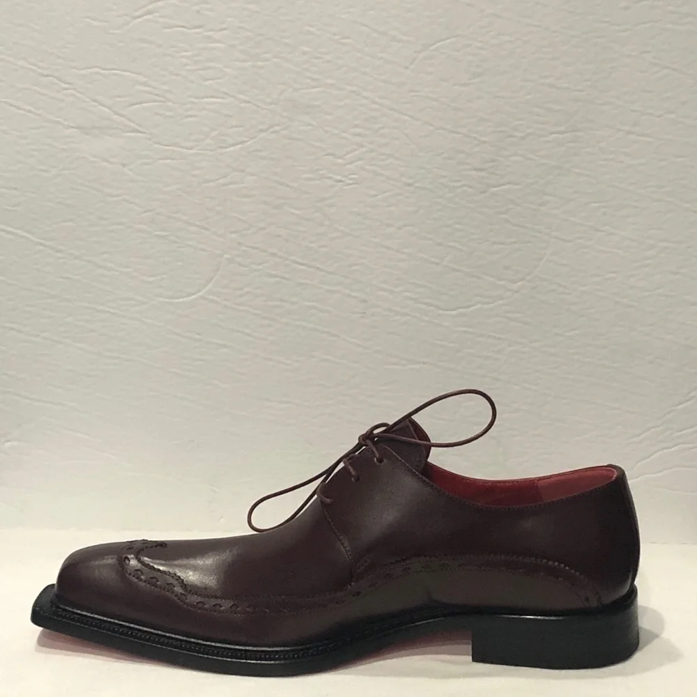 Emilio Franco shoes Italian leather burgundy