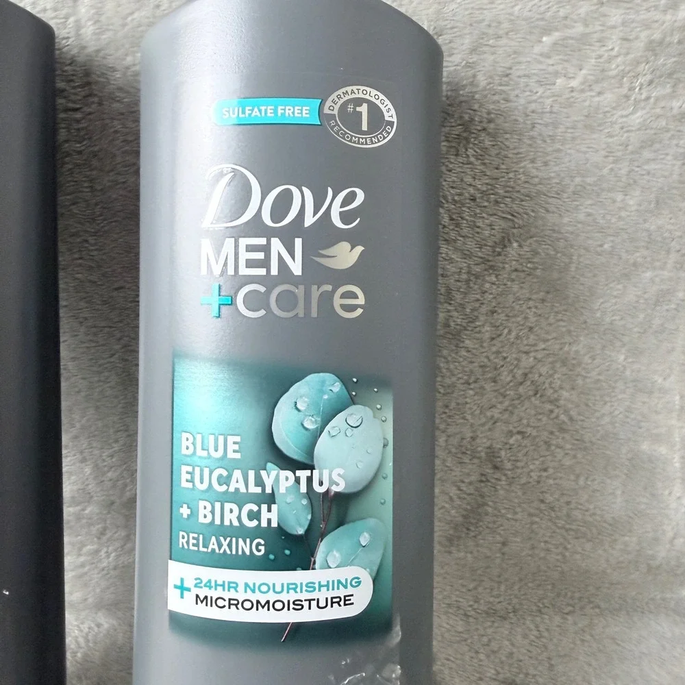 Dove Men+Care Body and Face Wash Men 18oz 2pk Extra Fresh Blue Eucalyptus Birch