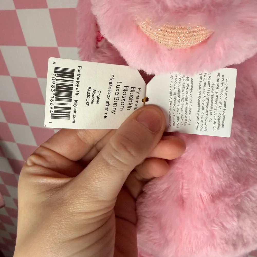 Authentic❤️ Jellycat Beijing‎ Limited Edition Blushkin Blossom Luxe Bunny NWT