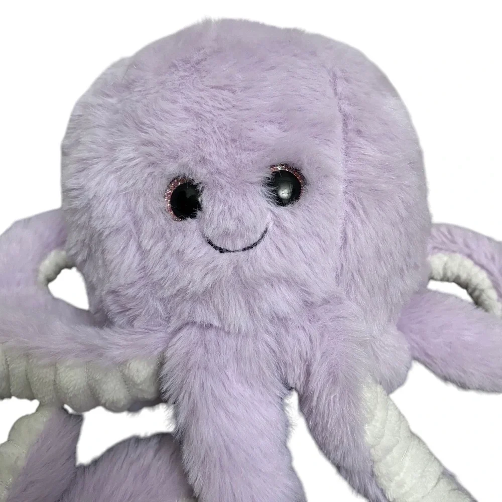 2001 Bear Factory Lilac Purple Octopus Plush Stuffed Animal
