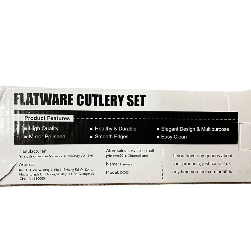 Flatware gold cutlery