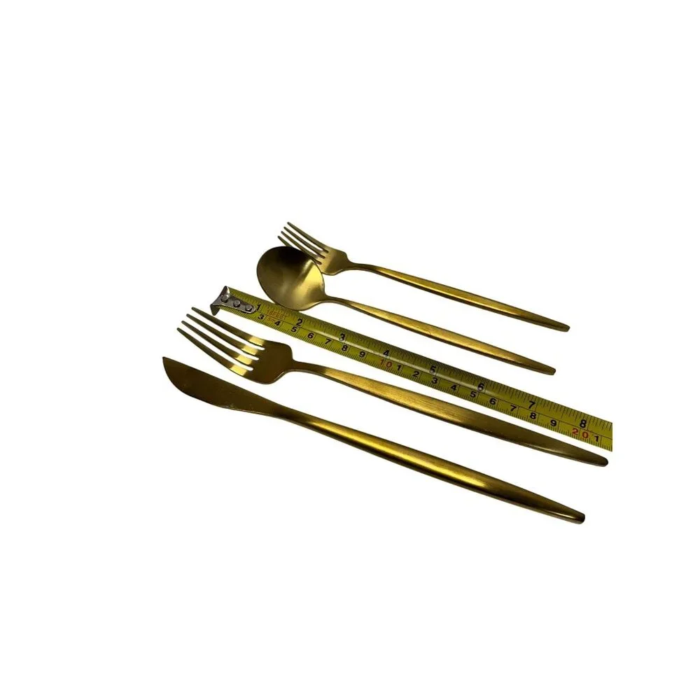 Flatware gold cutlery
