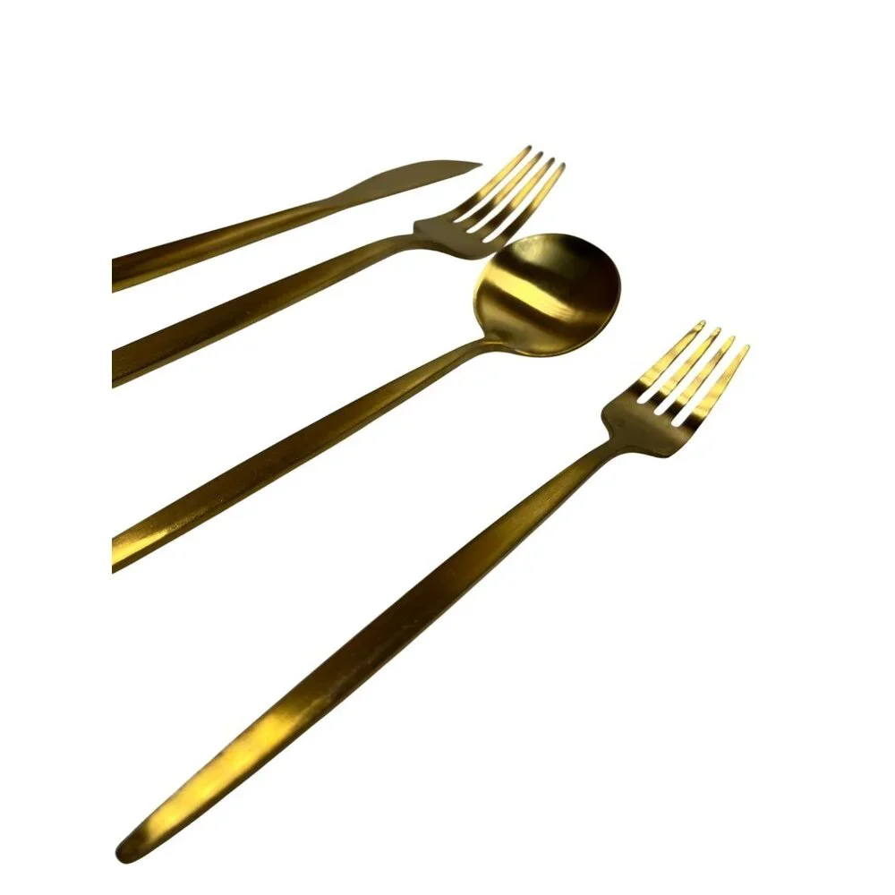 Flatware gold cutlery
