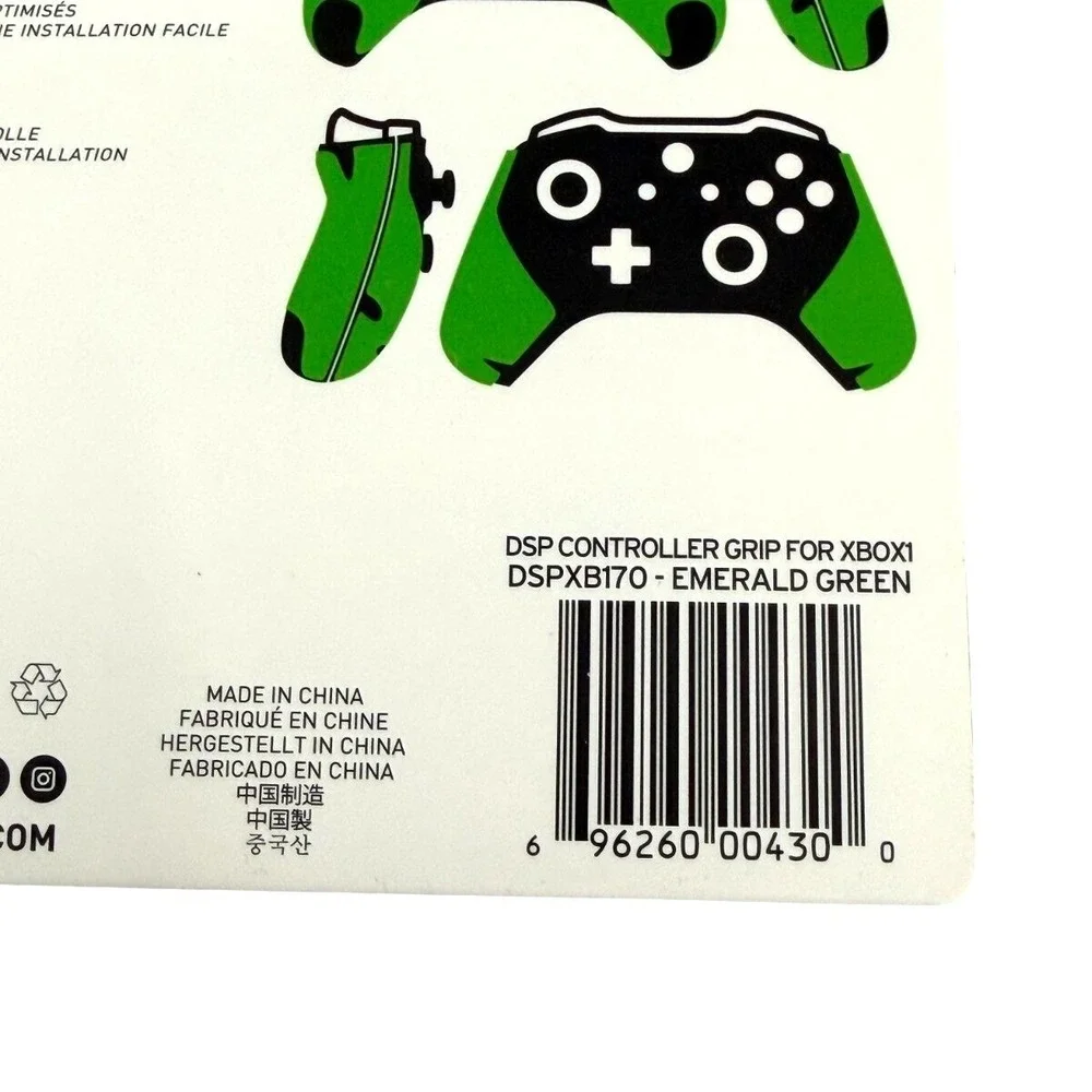 2 Pack‎ Lizard Skins DSP Controller Grip Xbox One Emerald Green 0.5mm NEW
