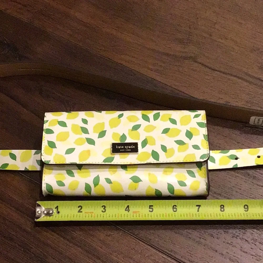 Kate Spade New York NWT genuine leather Lemon Belt Bag size L/XL.