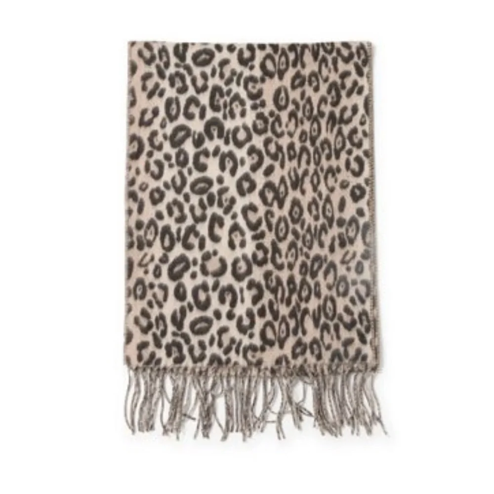 V. Fraas Cashmink Leopard Muffler Scarf – NWT | MSRP $58