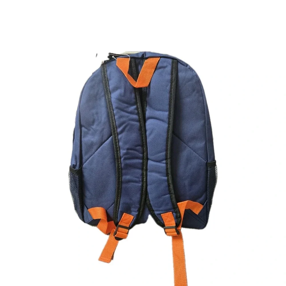 17 Inch Kids Orange And Blue‎ Backpack With Side Pockets