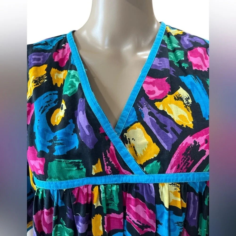 Vintage neon floral