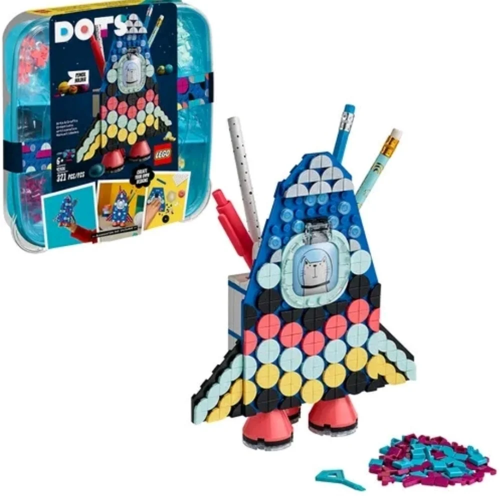 LEGO® DOTS Space Ship Pencil Holder 41936 [New Toy] Brick Rocket Kids Retired