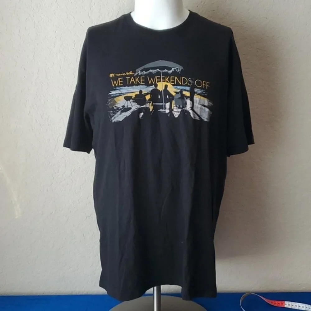 Weekends Off Guys Trip Travis Mathew XL black t-shirt