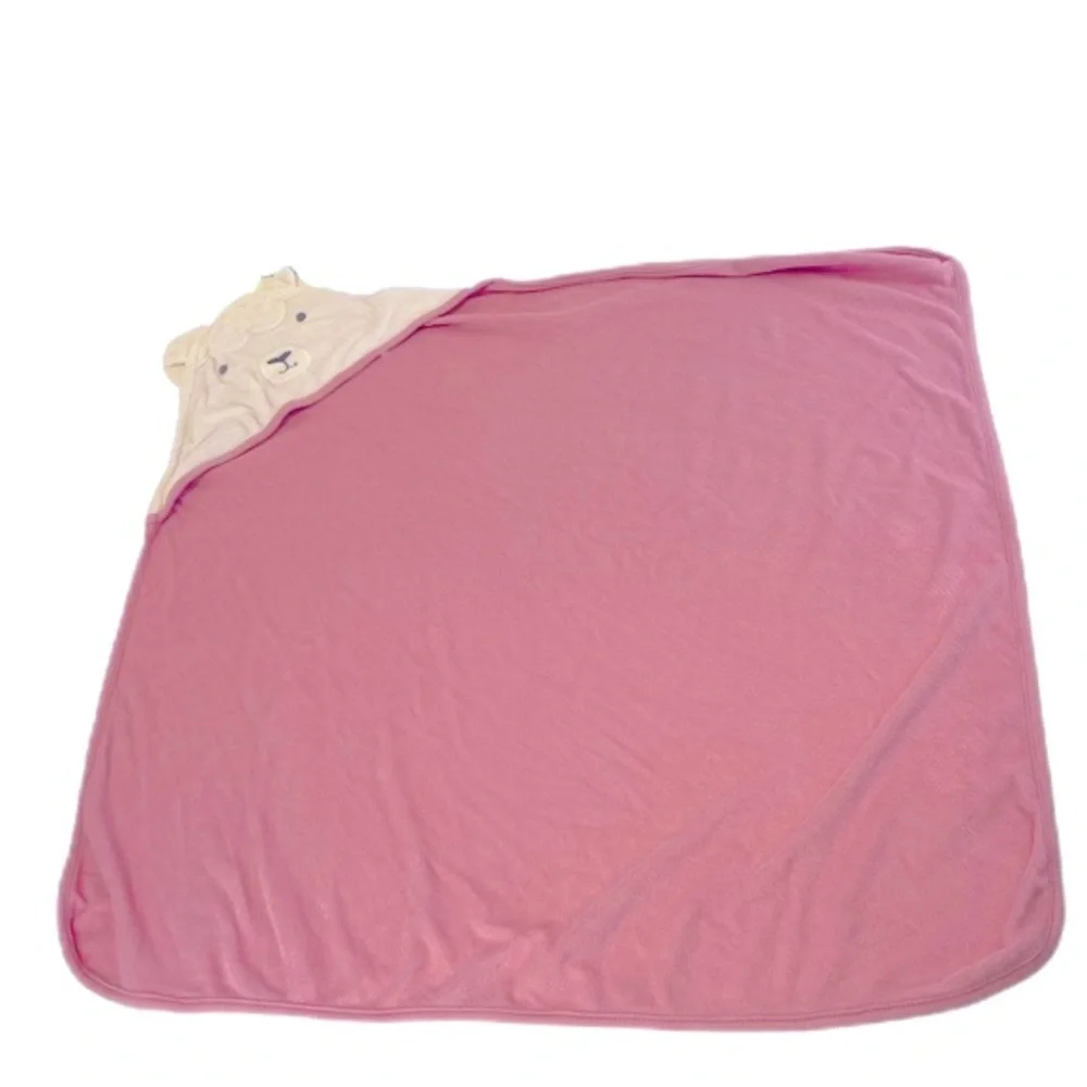 Carters Just One You Baby Bear Hooded Towel with 5 cloud island rags one size