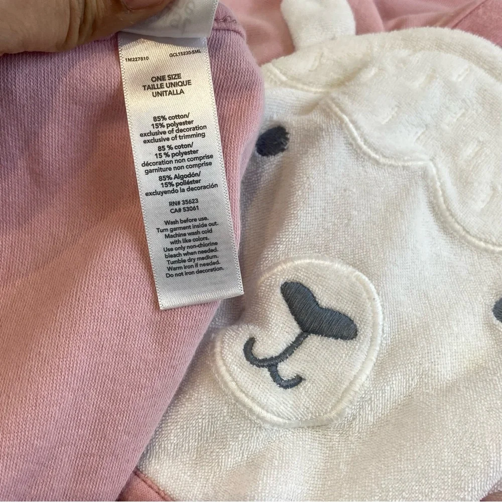 Carters Just One You Baby Bear Hooded Towel with 5 cloud island rags one size