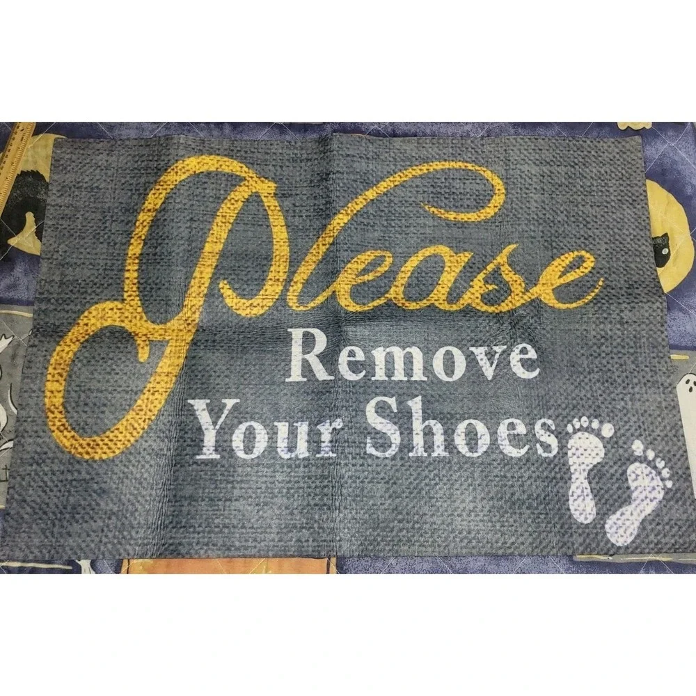 Door Mat Welcome Please Remove Your Shoes Doormat Entrance Floor Rug‎ Carpet