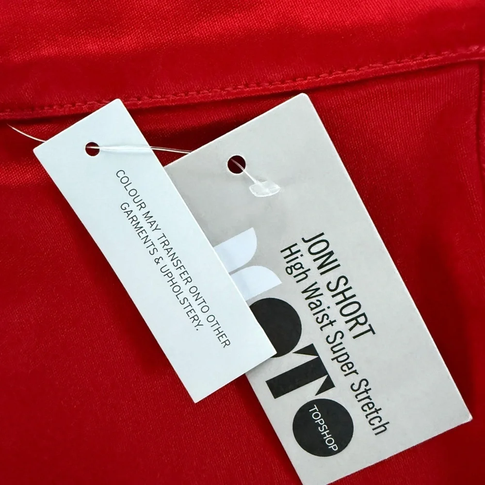 Topshop red satin