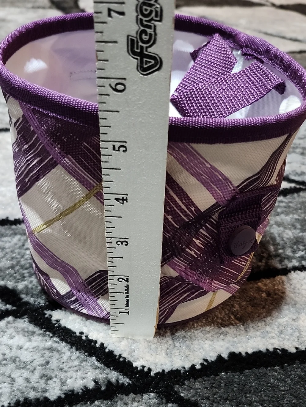 THIRTY-ONE GIFTS OH-SNAP MINI ROUND STORAGE CONTAINER BIN ORGANIZER PLUM  DESIGN