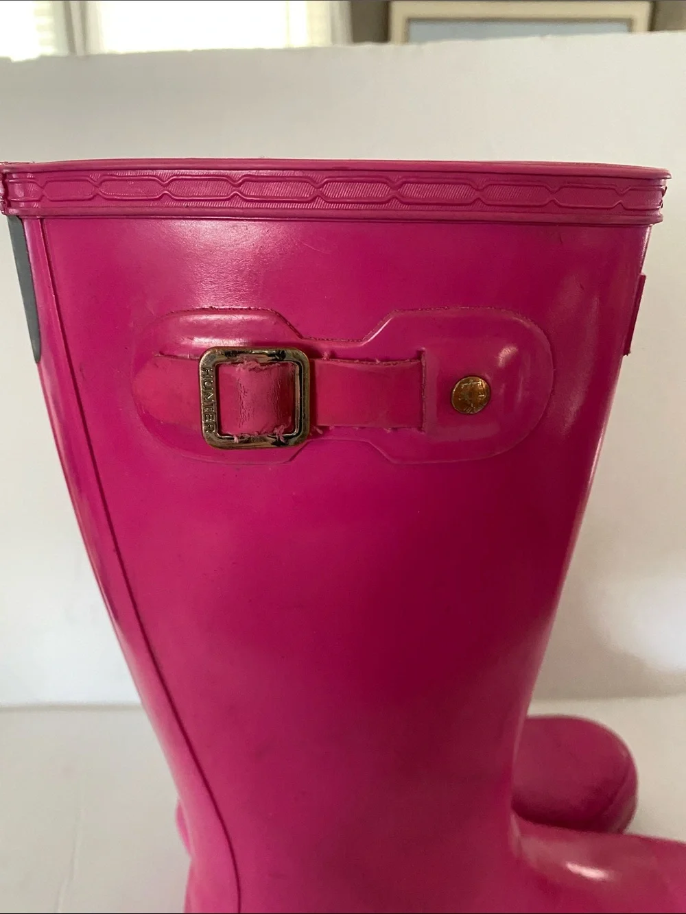 Hunter Fuchsia Gloss Knee-High Rain Boots