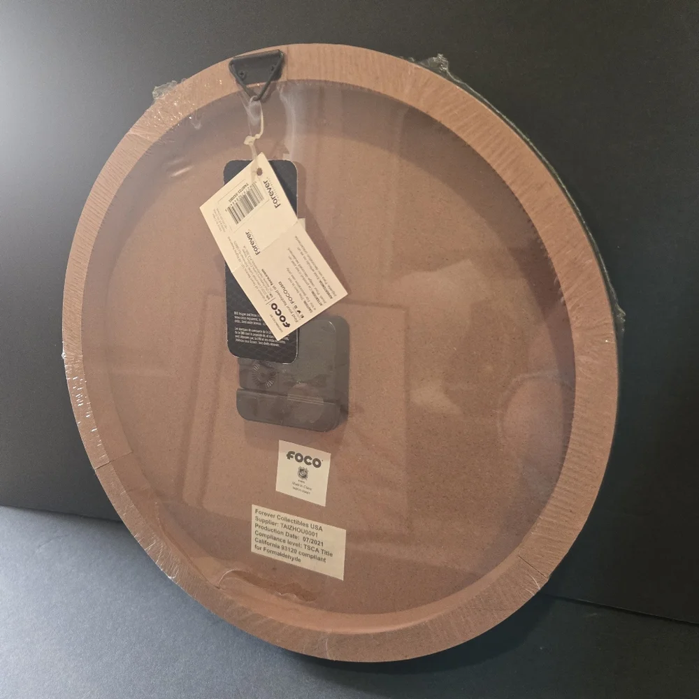 RARE NEW NHL ST. LOUIS BLUES WOOD FRAME CLOCK FOCO FACTORY SEALED W/ TAGS