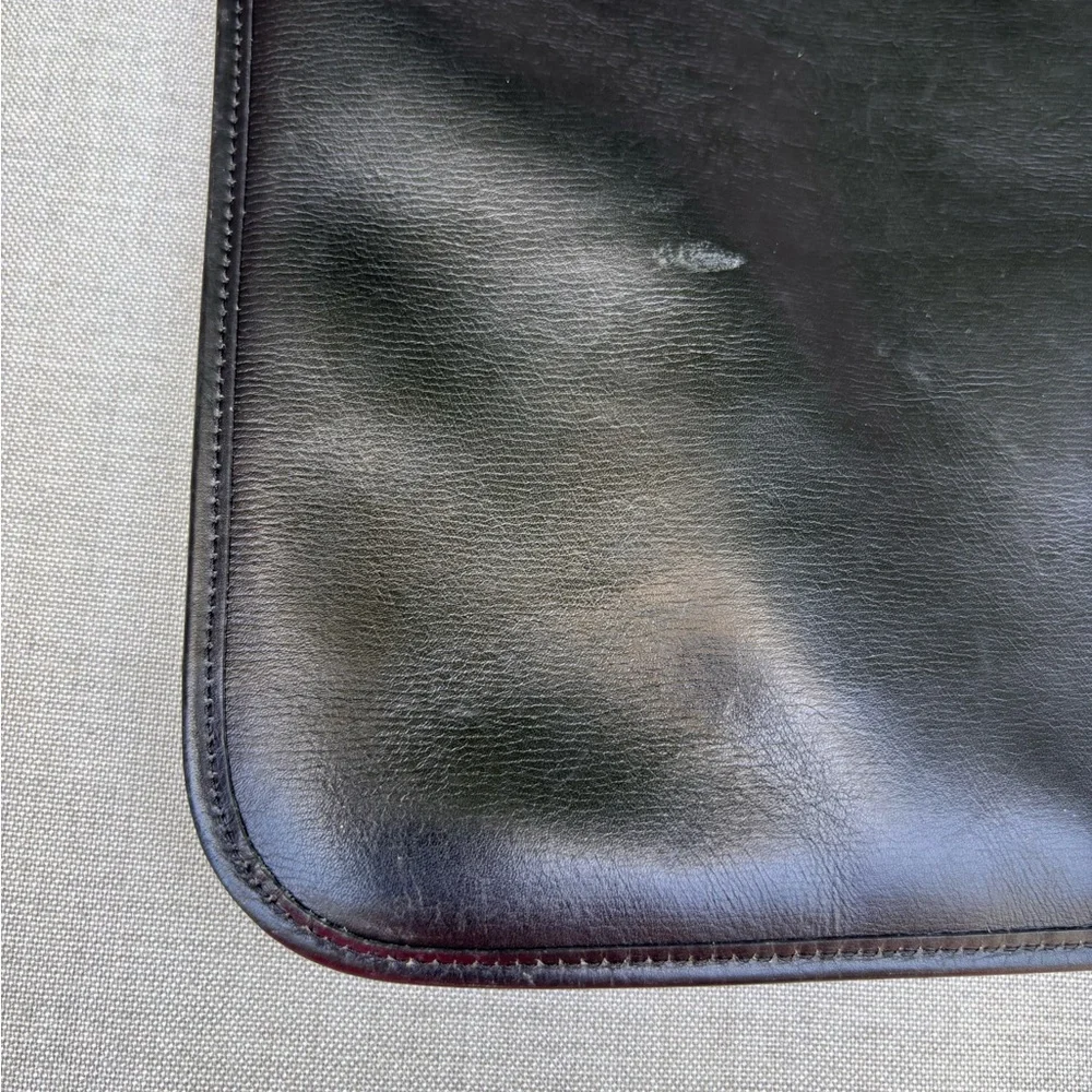 Authentic CHANEL vintage flat black lambskin mini tote