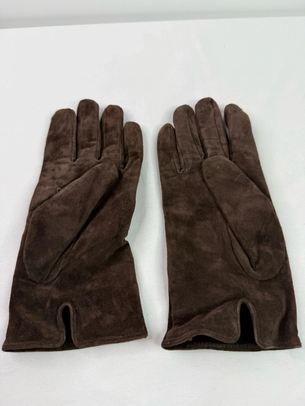 ARIS Brown Suede Leather Gloves Fleece Lining Size XL