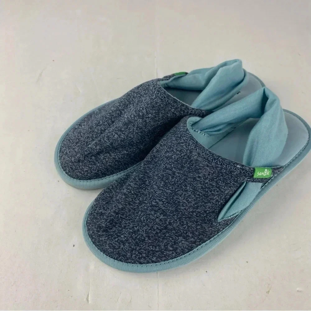 Sanuk Kids Child 13/1 L'il Yoga Sling Cruz Sandal Heathered Blue, Teal/Aqua