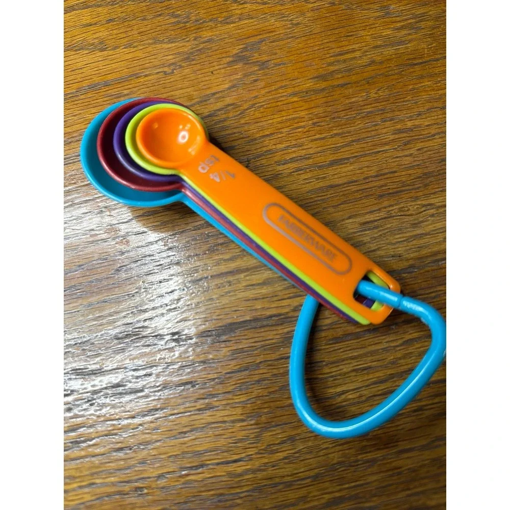 Farberware Colorful Measuring Spoon Set on‎ Connecting Ring (5)