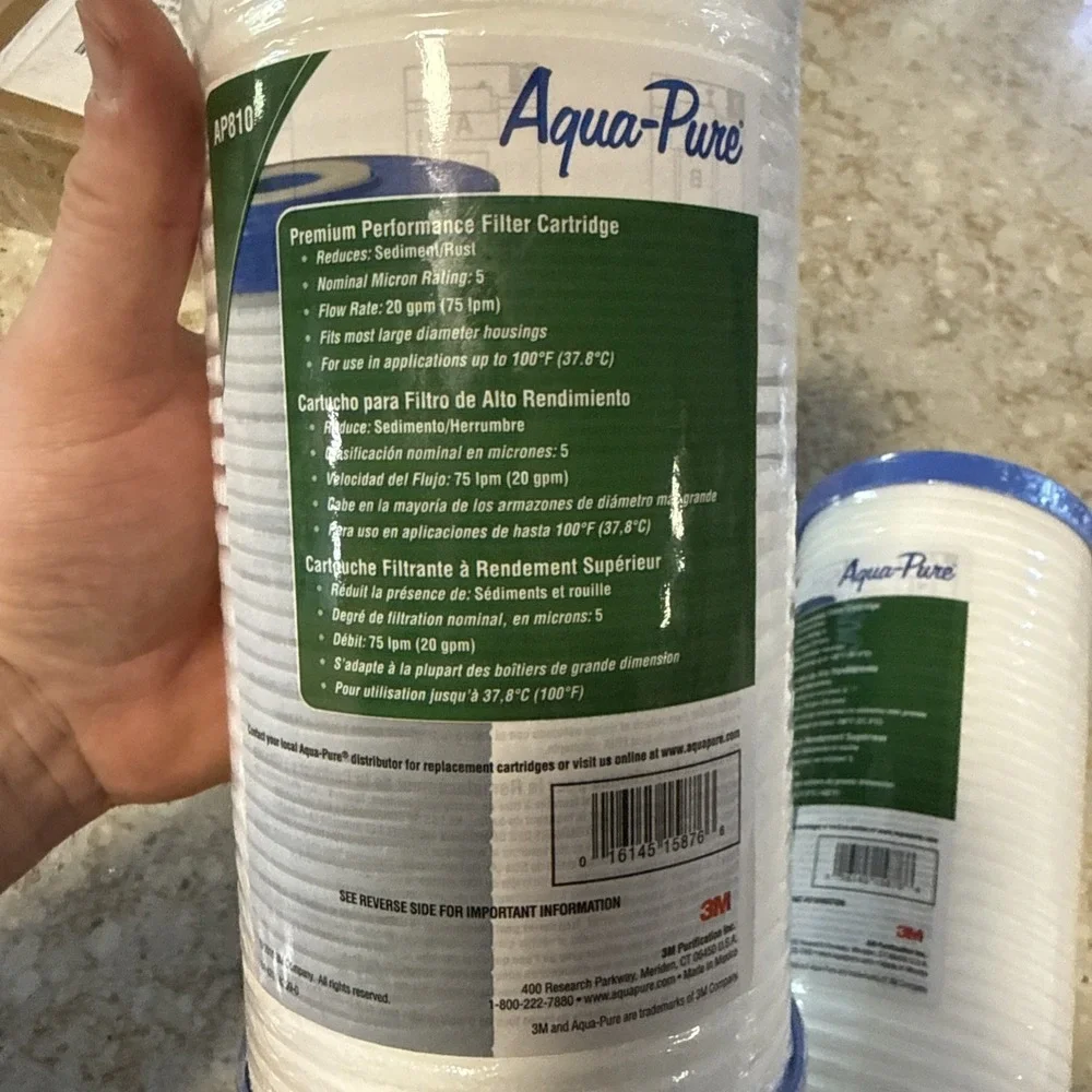 2 3M Aqua-Pure Whole House Replacement Water Filter AP810, For Aqua-Pure AP801
