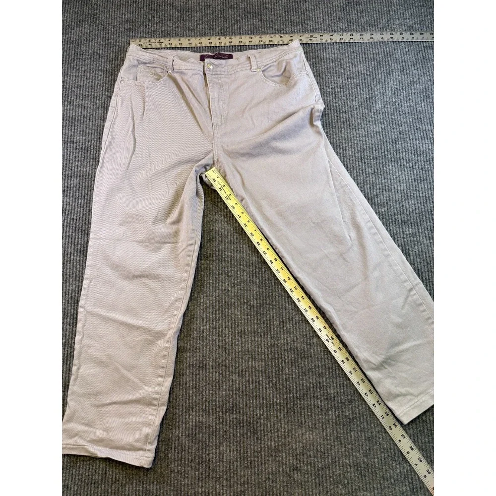 Gloria Vanderbilt Amanda Jeans Women's Size 16 Short Beige Jeans