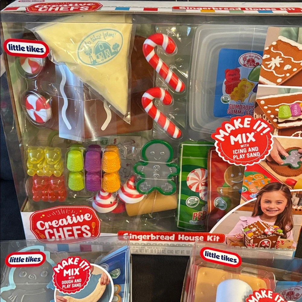 Little Tikes Creative Chefs Gingerbread House Winter Cookies & Smores Kits NEW