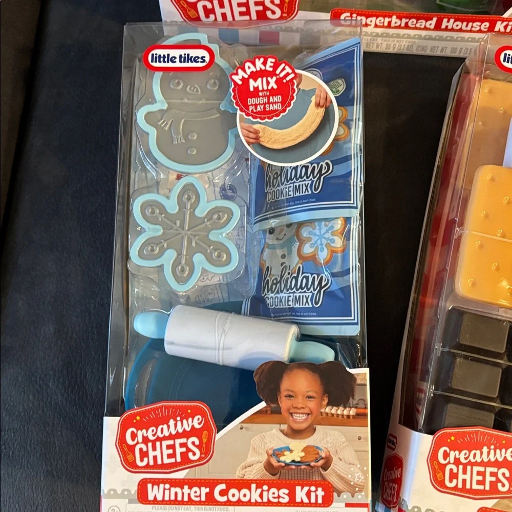 Little Tikes Creative Chefs Gingerbread House Winter Cookies & Smores Kits NEW