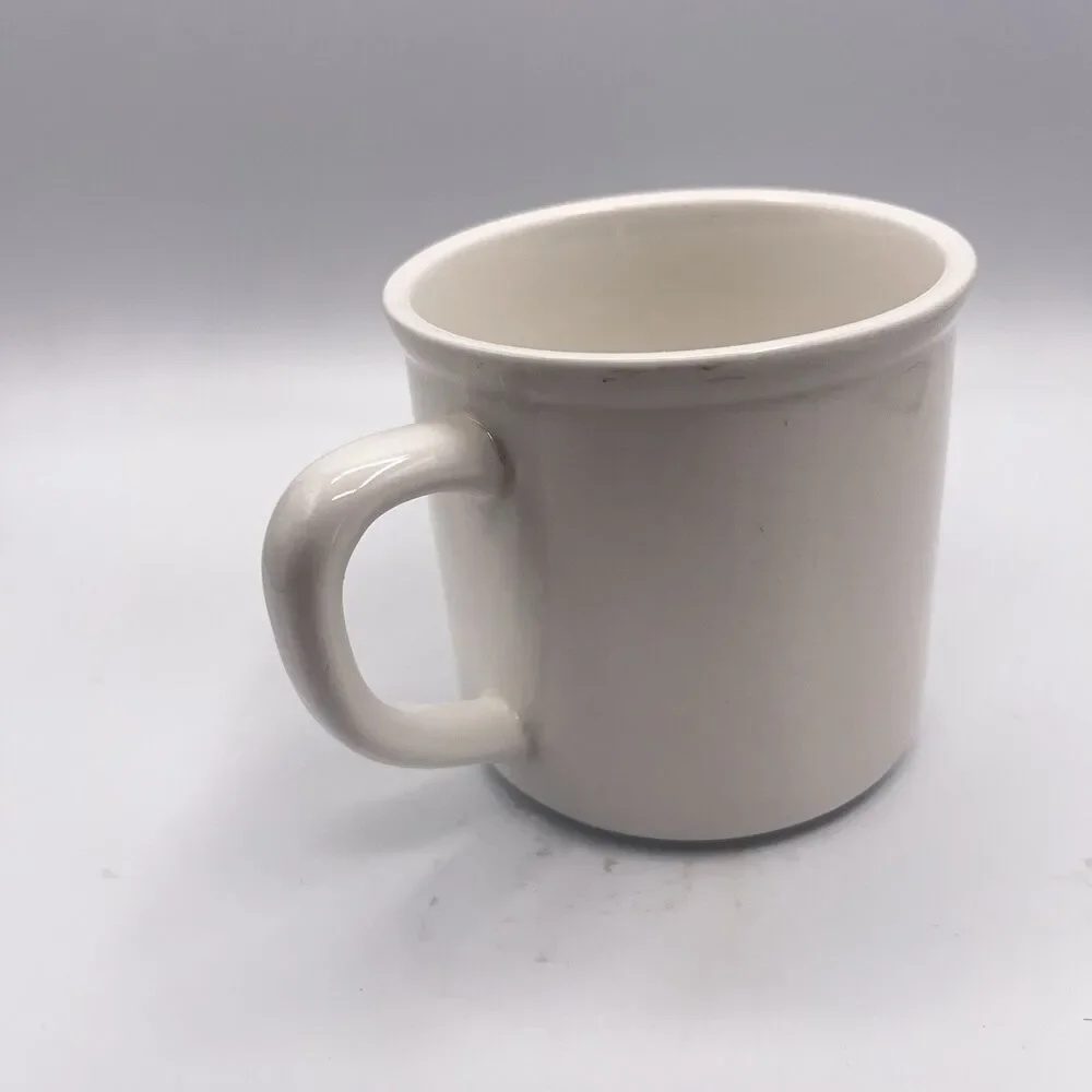 Pottery Barn Monogram Red Plaid “E” Mug