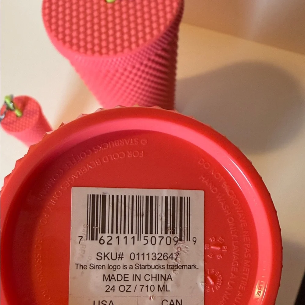 Starbucks Dragon Fruit Pink Studded Tumbler Set 24oz Venti 16oz Grande Keychain