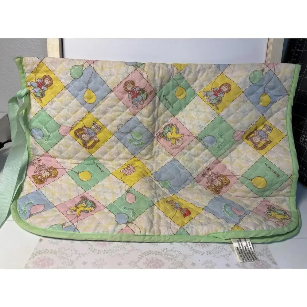 Vintage Cabbage Patch Kids Doll Sleeping Bag Quilted Coleco‎ Baby Doll Bedding