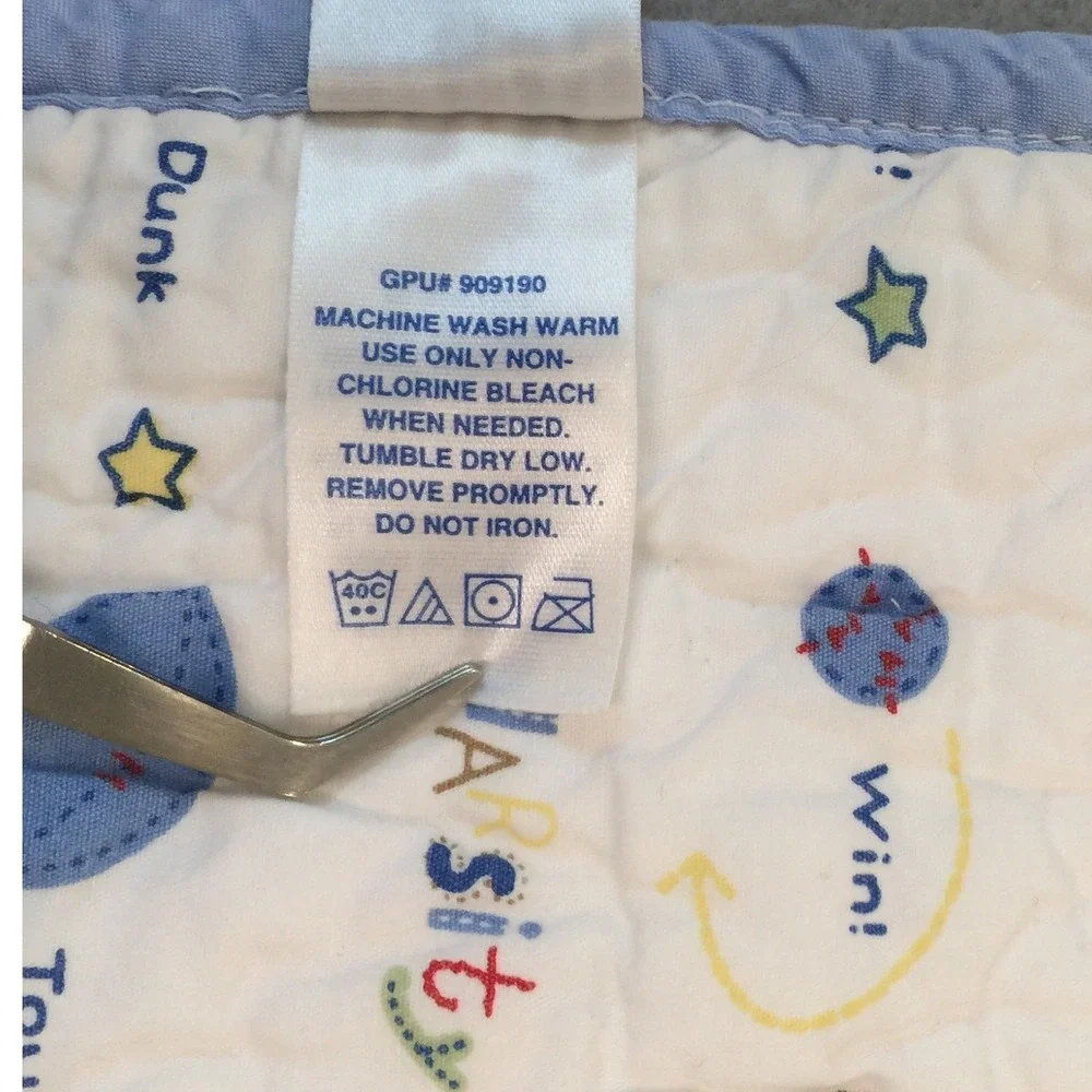 Child of Mine by Carters washable backing closer