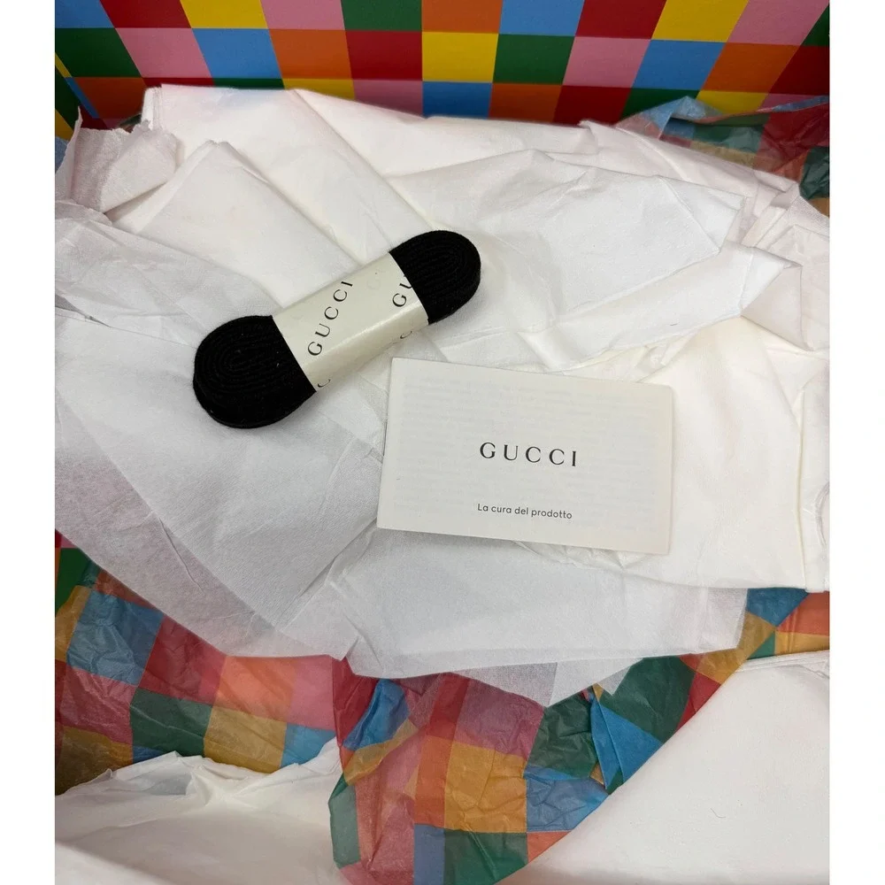 Gucci Rhyton GG Beige White Yellow Sneaker Size 12 US 11 Gucci