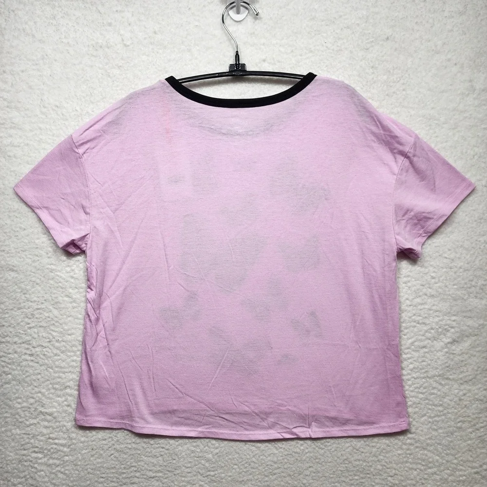 Justice Butterfly Graphic Crop Tee Girls NWT Short Sleeve Shirt