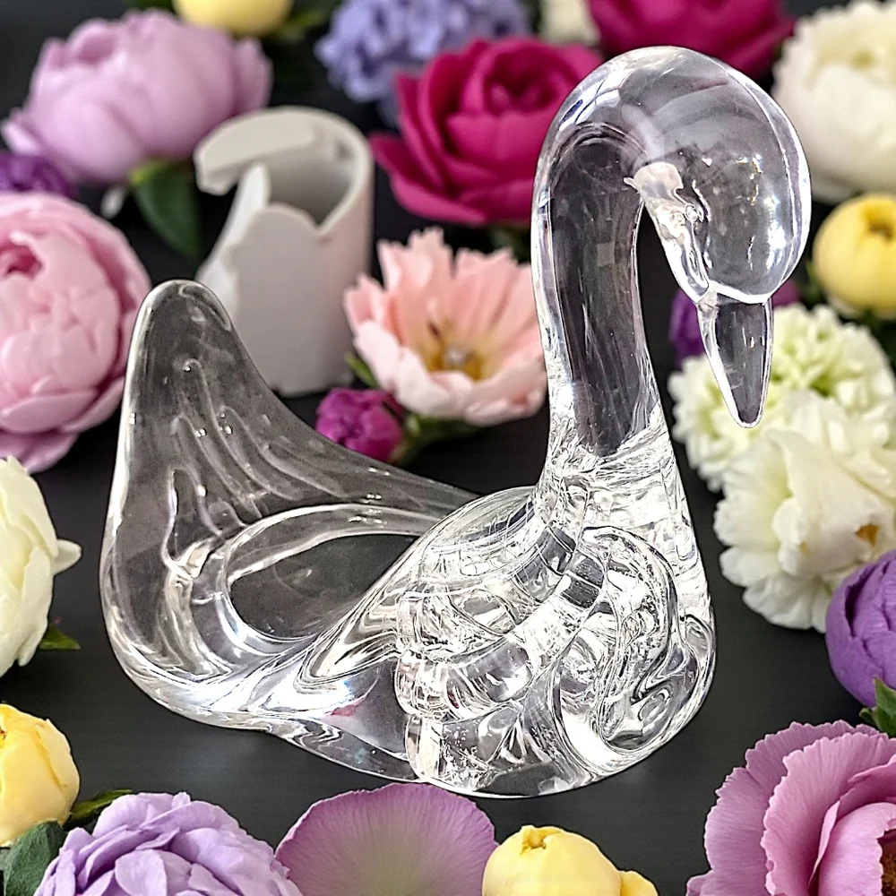 Vintage lucite swan