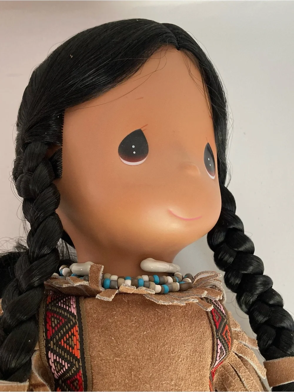 Rare Vintage 1994 Precious Moments 15” Doll w/ Baby In Papoose Morning Star 1021