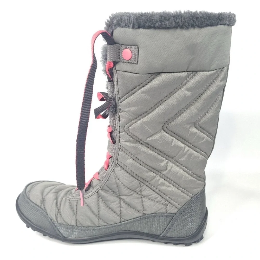 YOUTH MINX MID II OMNI HEAT COLUMBIA BOOTS SZ 2 WATERPROOF