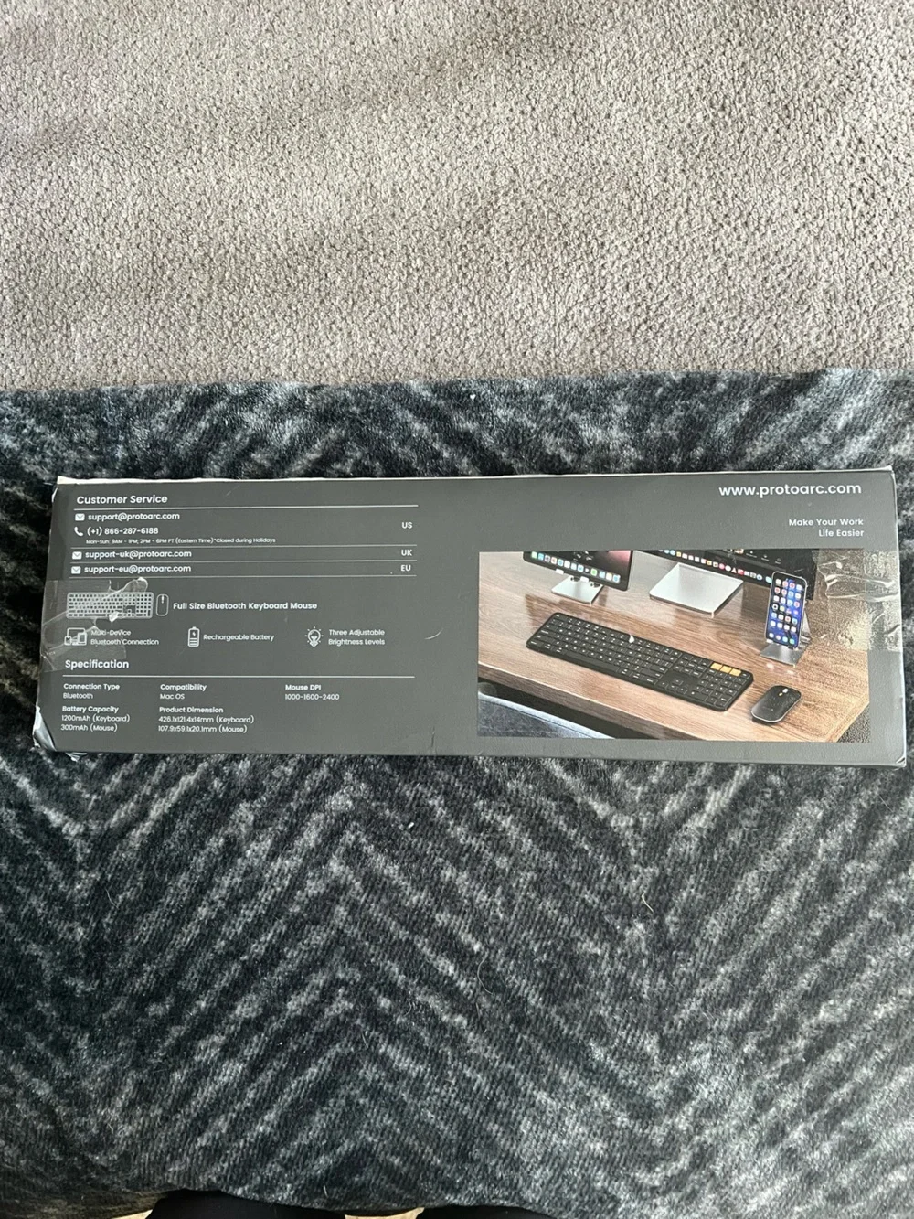 KM100-A Wireless Keyboard and Mouse Combo in Black