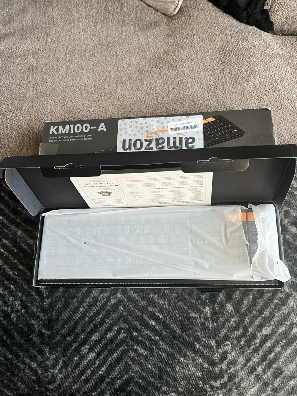KM100-A Wireless Keyboard and Mouse Combo in Black